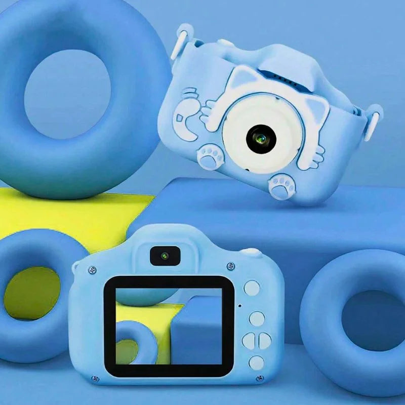 Camera foto pentru copii Smart Fun Albastru, 96 MP, Ecran 2.0 inch, 64 GB SD, 1080P HD