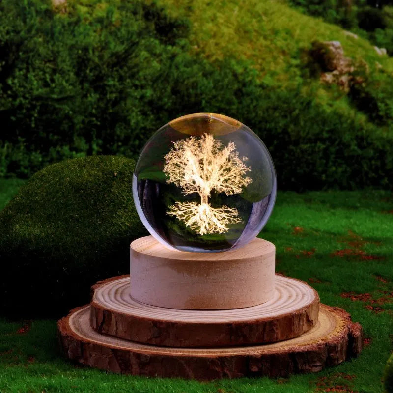 Lampa Glob de Cristal Copacul Vietii