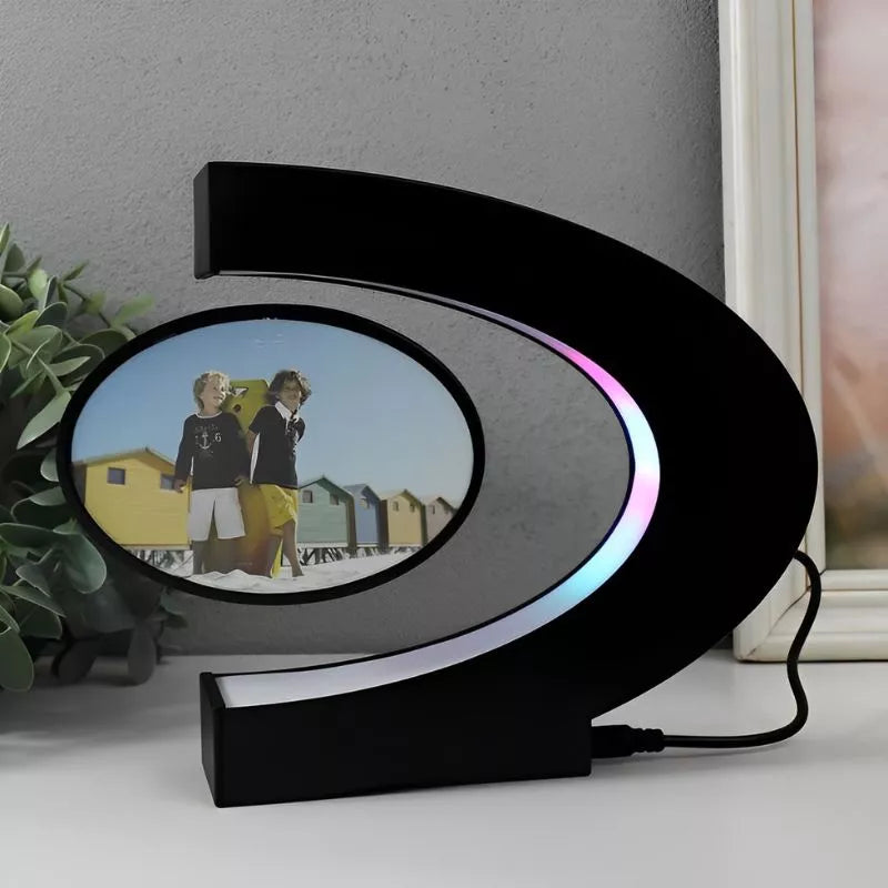 Rama foto magnetica levitanta cu iluminare RGB
