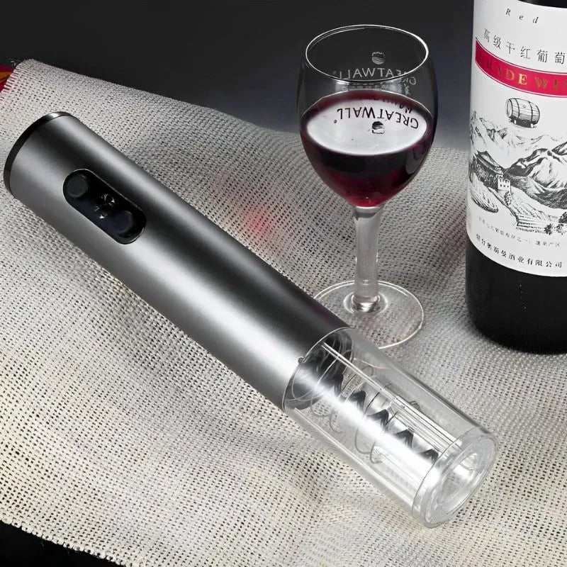 Tirbuson electric cu accesorii vin set cadou 4 piese