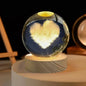 Lampa Glob de Cristal cu Inima cadou romantic