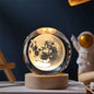 Lampa Glob de Cristal cu Luna cadou fascinant