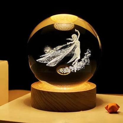 Lampa Glob de Cristal Zana Dansatoare