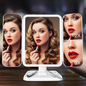 Oglinda machiaj cu LED, plianta cu touchscreen si zoom 1x/2x/3x